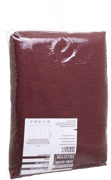 Штора Блэкаут рогожка / китайская вишня 150х270 см