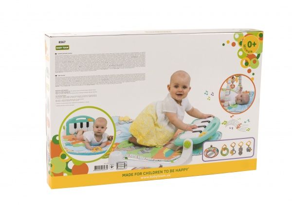 Развивающий коврик Baby Team с пианино 8567