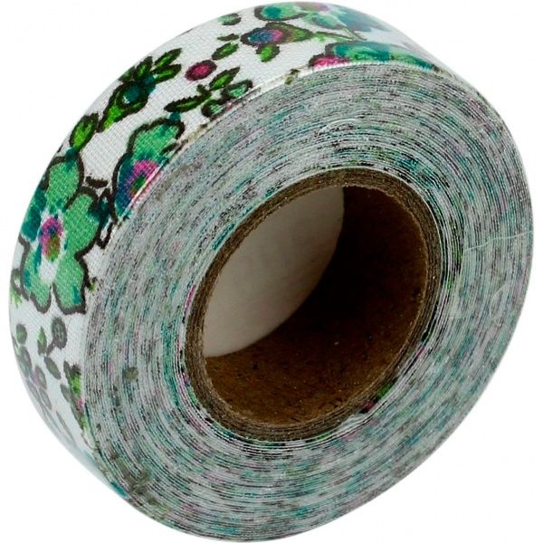 Самоклейка текстильна стрічка ЗЕЛЕНА ДОЛИНА 1.5см*5м 