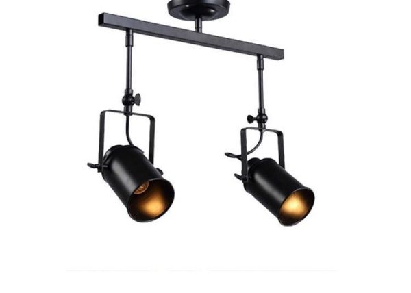 Спот Геотон Арт-2 2x60 Вт E27 чорний 48839 