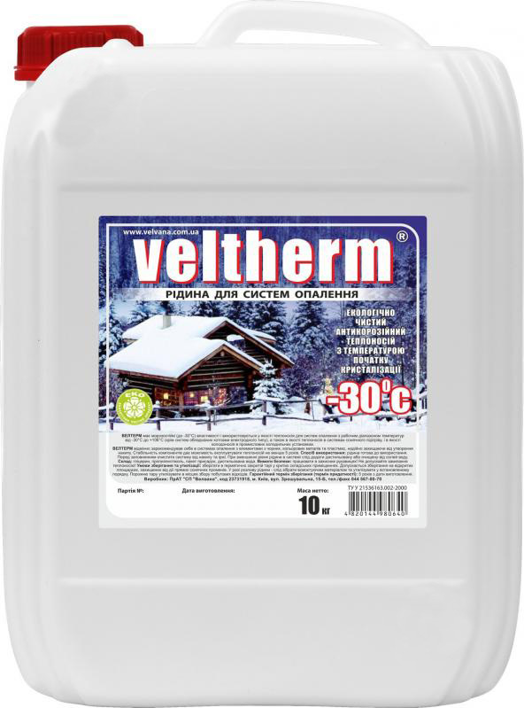 Рiдина систем опалення Velterm - 30 10 кг