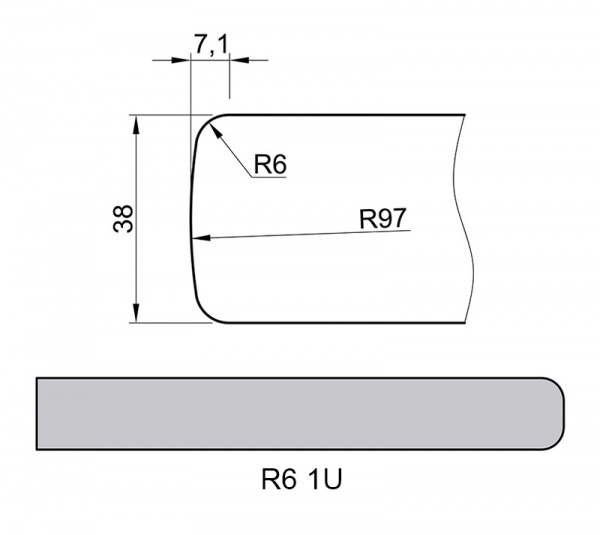 Стільниця Swiss Krono 5085/SQ 4100x600x38 мм ерідан