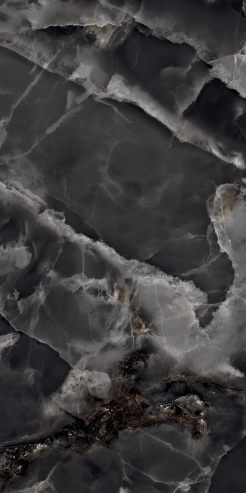 Плитка Cerossa Ceramica MARMO ONICE BLACK high glossy 60х120 см