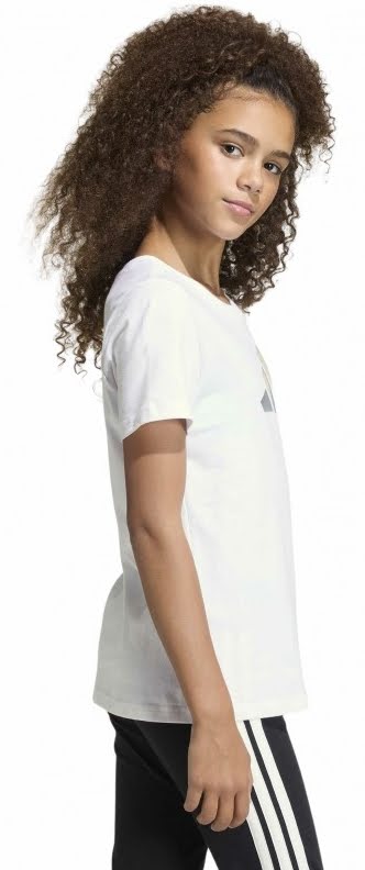 Футболка Adidas JG GLAM T WHITE KE3897 р.8-9YRS белый