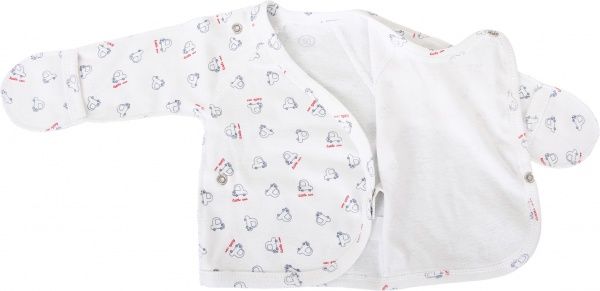 Распашонка детская Фламинго Машинки р.50 бело-серый 620-1009-9 