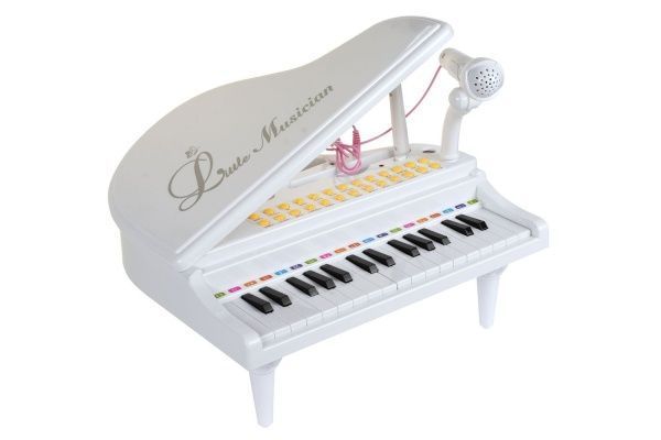 Электронное пианино Baoli с микрофоном 31 клавиша белый 1504C