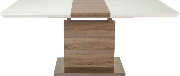 Стіл обідній GT Racer К-6101 (140-180x80x76) White/Cappucino 