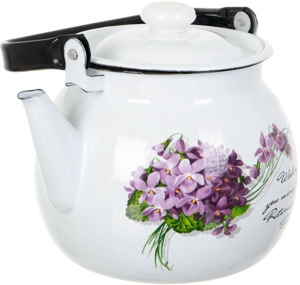 Чайник эмалированный сферический 3,5 л, Виола Idilia