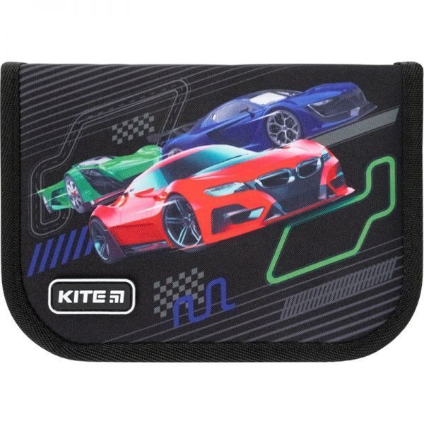 Пенал школьный 622 Racing car 49677 KITE черный