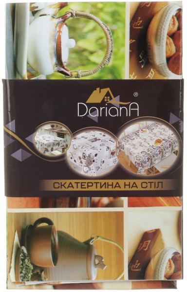 Скатерть Чай 137x110 см разноцветный Даріана 