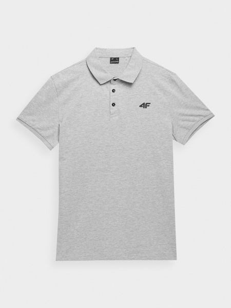 Поло 4F POLO SHIRT M038 4FSS23TPTSM038-27M р.2XL серый