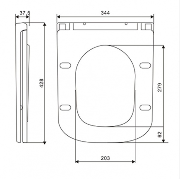 Сиденье для унитаза Mixxen soft-close MXLT0687