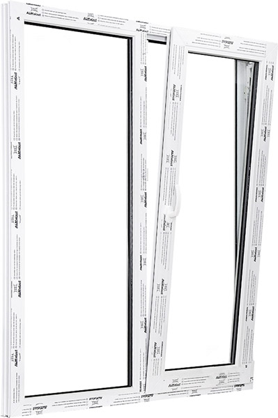 Окно поворотно-откидное ALMplast 60 1140x1420 мм правое однокамерный стеклопакет 24 мм