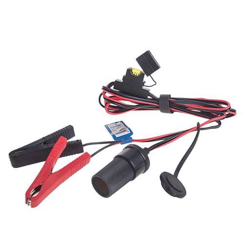 Клеми для акумулятора Vitol K-13 перехідник на гніздо прикурювача із запобіжником та заглушкою 2 м 12/24V