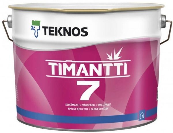 Фарба інтер'єрна акрилатна TEKNOS TIMANTTI 7 база 3 мат база під тонування 2,7л 