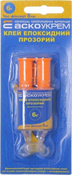 Клей эпоксидный АСКОУКРЕМ A.HE-1-6 шприц 6 г