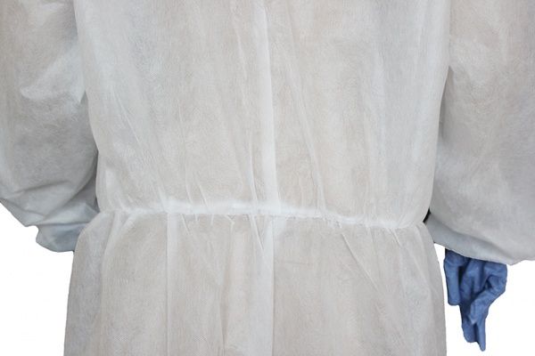 Комбинезон защитный из спанбонда на молнии 25 г/кв. м р. XXXXL рост универсальный белый