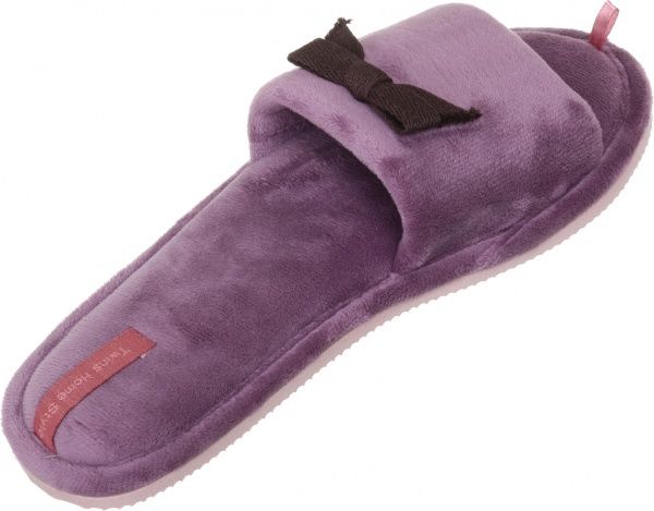 Капці домашні HS-VL велюрові з бантом р. 40 ліловий 