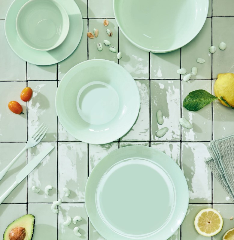 Тарелка обеденная Luminarc Diwali Paradise Green 25 см