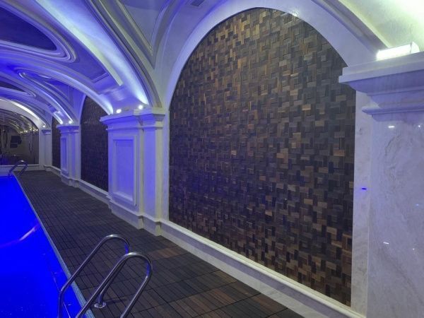 Мозаичная плитка древесина 270х270 мм Tessera Дуб Термо