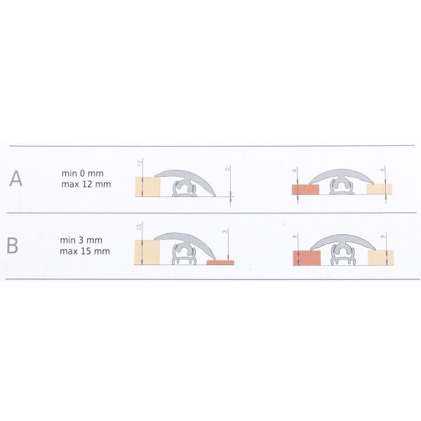 Профиль Flex Line 078 Cezar гладкий скрытый крепеж 40x3000 мм светло-серый 
