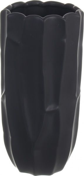 Ваза керамическая Лорет 13,5х28 см черная
