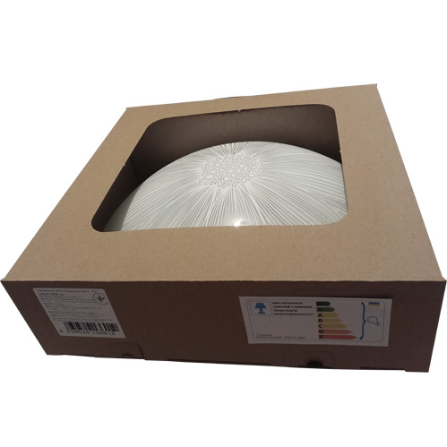 Светильник настенно-потолочный УТ Сяйво НПБ Ромашка 1x60 Вт E27 белый 2522 