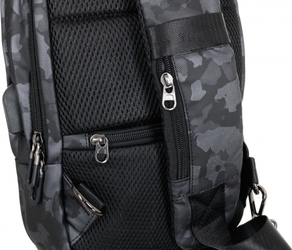 Сумка через плечо хаки черная