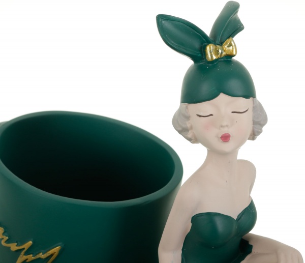 Статуэтка Винная рюмка зеленая