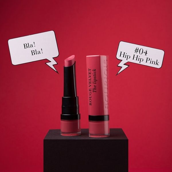 Помада губная Bourjois Rouge Edition Velvet №04 Hip Hip Pink 2,4 г