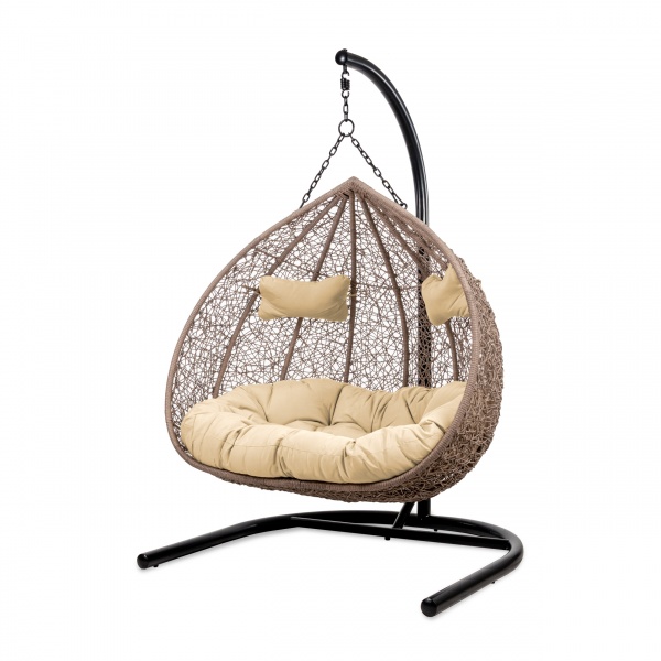 Кресло-кокон Trend с подушкой 124х75х122 см бежевый