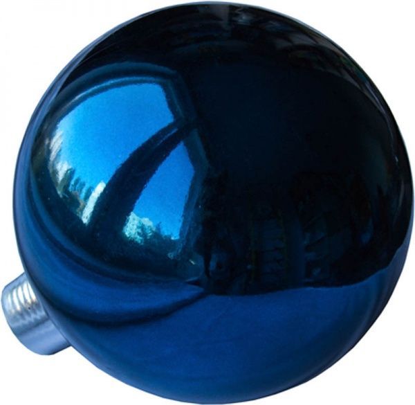 Куля пластикова Девілон d250 однотонна глянцева синій