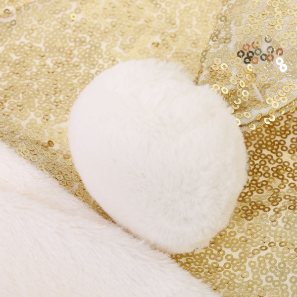 Шапка Діда Мороза з пайетками 46х30 см в асортименті