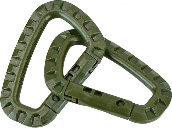 Карабін Mil-Tec тактичний пластиковий ABS Olive 15921001