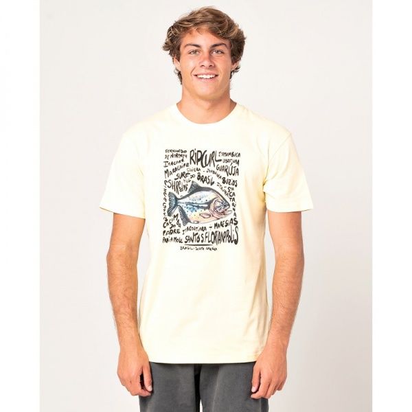 Футболка Rip Curl Destination Animals CTESS5-4822 р. S жовтий