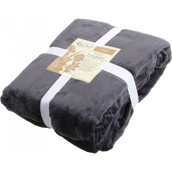 Плед La Nuit Basic опал темный 200x220 см