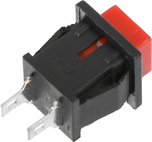 Кнопка питания EMT OFF-(ON) 2pin 1А 250V PBS-15B красный