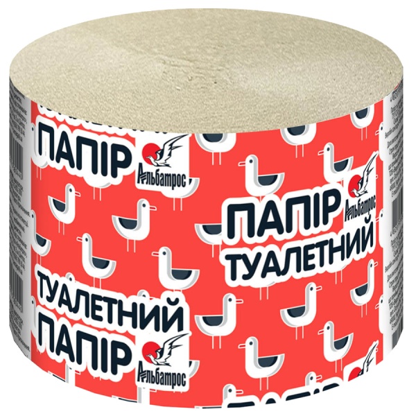 Туалетная бумага Альбатрос Джамбо однослойная 1 шт.
