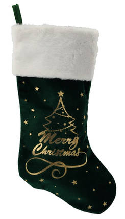 Чобіток декоративний Тайм Еко 50 см сніжинки ELF0202