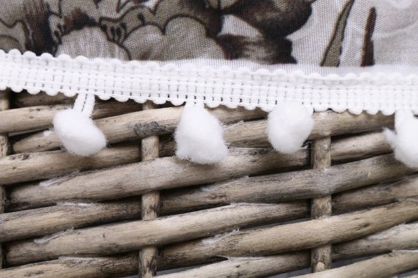 Корзина плетеная с текстилем Tony Bridge Basket 28x16/35 см EP19-8F-2 