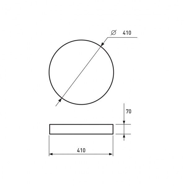 Світильник світлодіодний Eurolamp Deco Crystal Ring 30 Вт білий із чорним 4000 К LED-NLR-30W-T8 