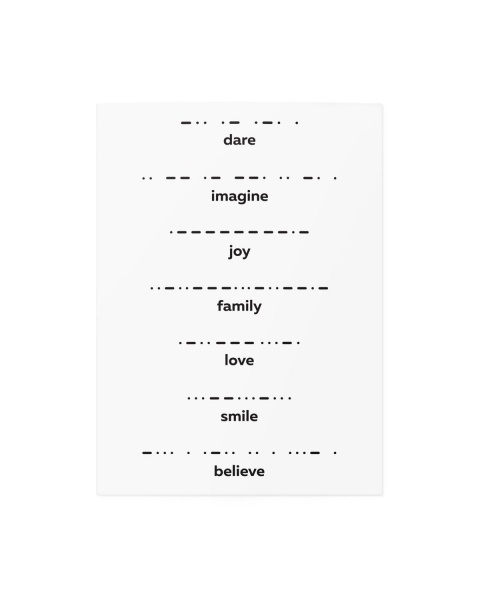 Тату временное TATTon.me Morse Code mix