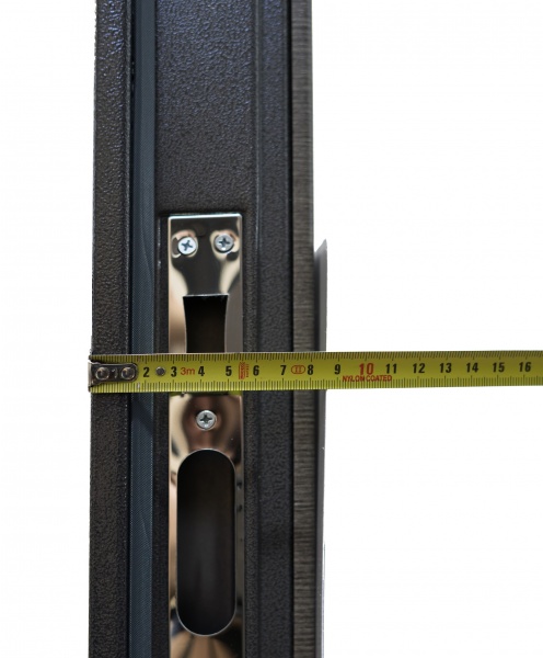 Дверь входная Министерство дверей Оптима венге серый горизонт 2050x960 мм правая