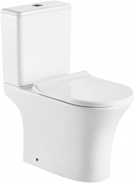 Унітаз-компакт Koller Pool Edge Rimless ED-0650-RC-C + ED-06 із сидінням slim soft close