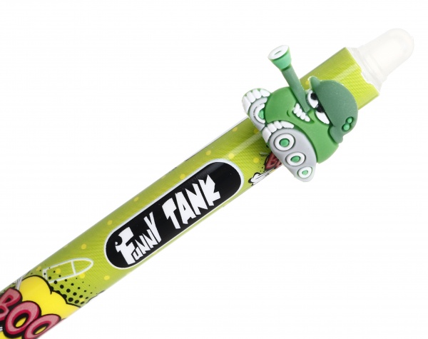 Ручка гелева напиши-зітри танк зелений 