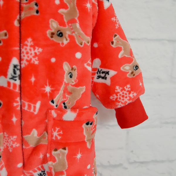 Ромпер унисекс Blanka Олени р.74 красный 110104 