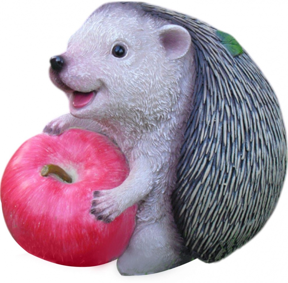 Фигурка декоративная Ежик с яблоком 14х21х19 см