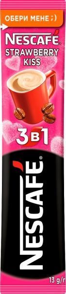 Кава розчинна Nescafe 3В1 полуниця МІКС 13 г 