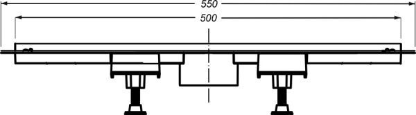 Душевой канал Bonomini Canalissima 6825WX50S