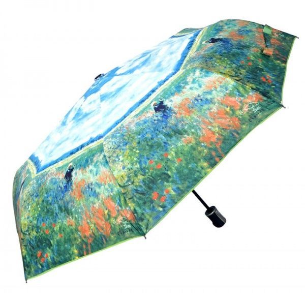 Зонт AVK 178-6 Поле маков в Аржантее зеленый 